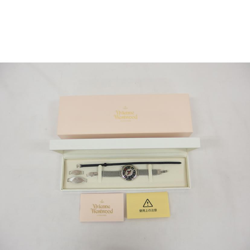 Vivienne.W ヴィヴィアンウエストウッド/オーブ/ブラック文字盤アナログウォッチ/クォーツ/VW9034-B31//9593/ABランク/04