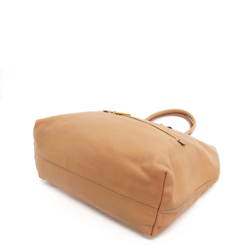 PRADA プラダ ハンドバッグ/ソフトカーフ/2WAYショルダーバッグ/キャメル/BR4693//208/ABランク/04