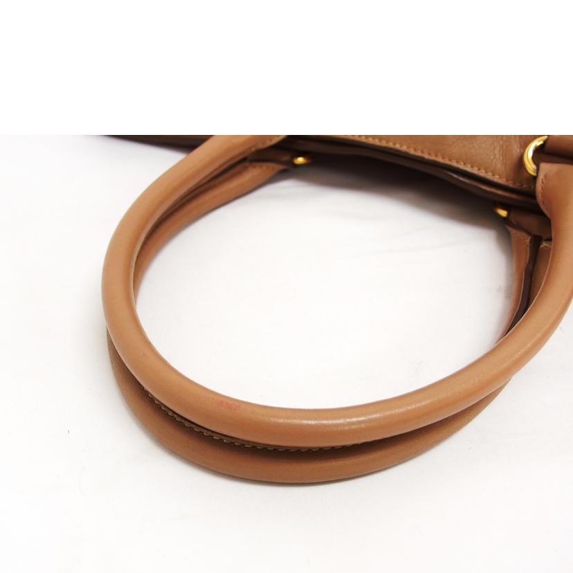 PRADA プラダ ハンドバッグ/ソフトカーフ/2WAYショルダーバッグ/キャメル/BR4693//208/ABランク/04