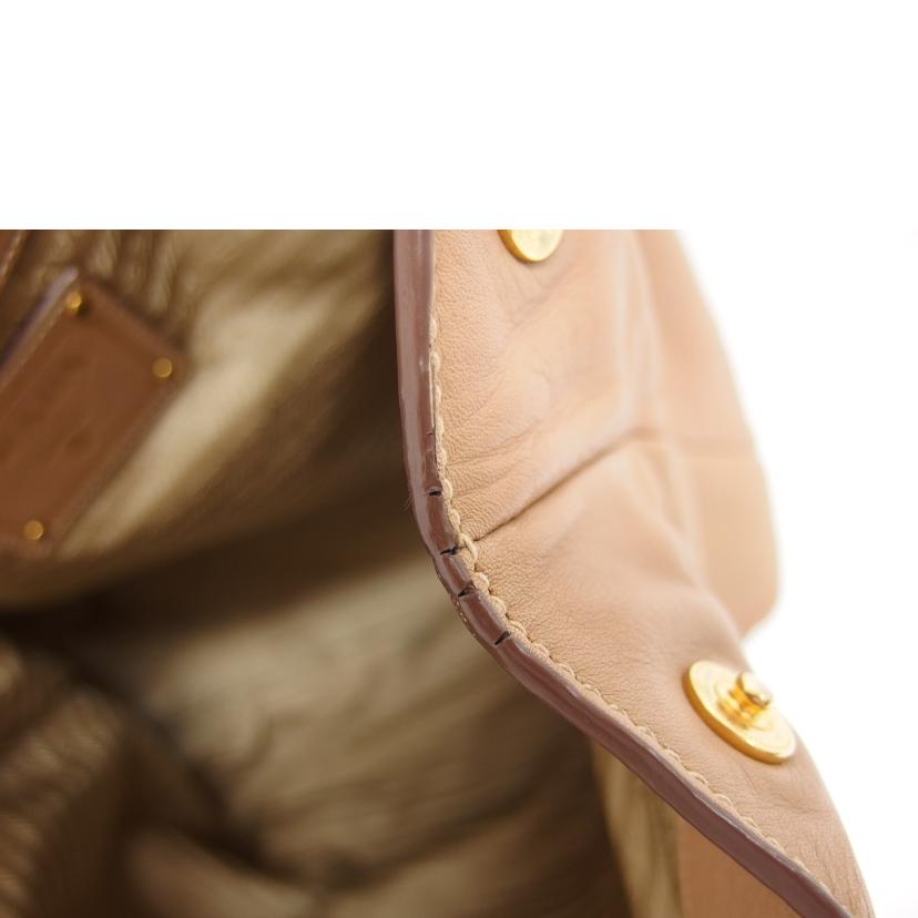 PRADA プラダ ハンドバッグ/ソフトカーフ/2WAYショルダーバッグ/キャメル/BR4693//208/ABランク/04