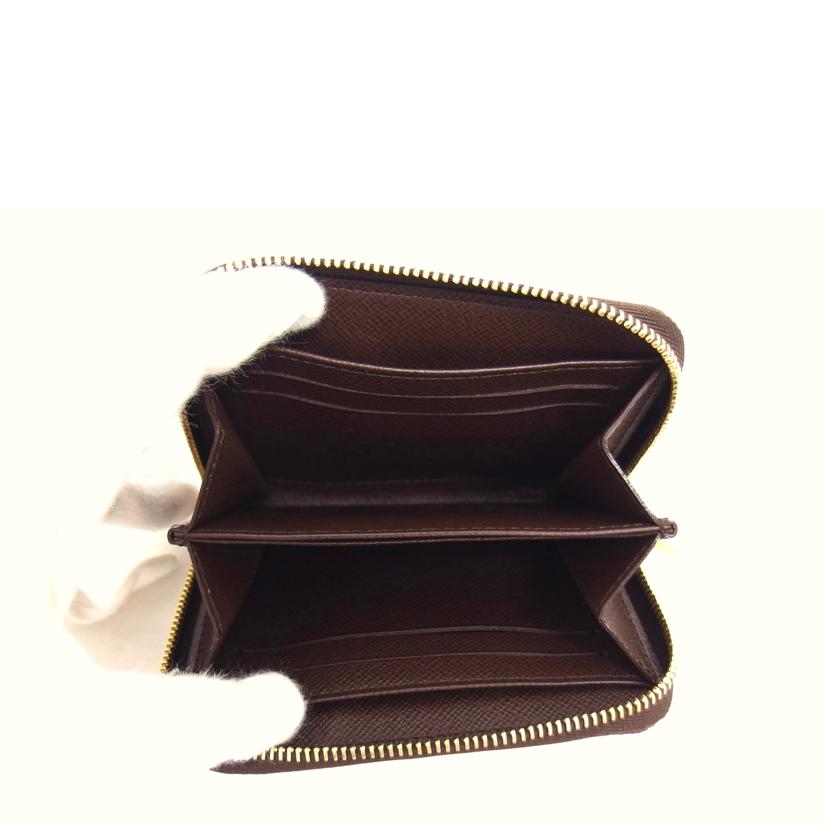 LV ルイ・ヴィトン コンパクトウォレット ラウンドファスナー ブラウン/ジッピー・コインパース/ダミエ/エベヌ/N63070//TS4***/Aランク/04