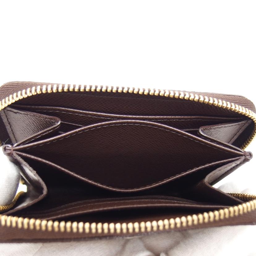 LV ルイ・ヴィトン コンパクトウォレット ラウンドファスナー ブラウン/ジッピー・コインパース/ダミエ/エベヌ/N63070//TS4***/Aランク/04