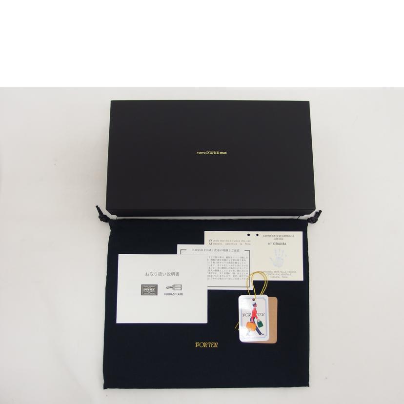 PORTER ポーター/フィルム/レザーラウンドファスナー長財布/ブラック/187-01346//SAランク/04