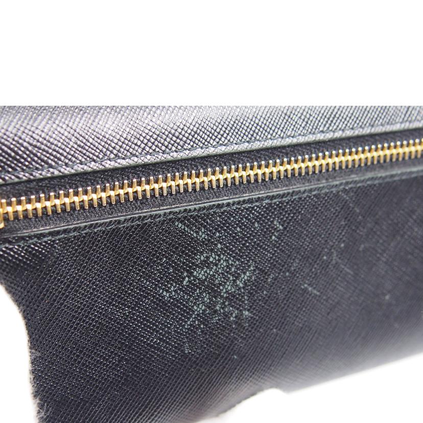 PRADA プラダ/SAFFIANOMULTIC NERO+PEONIA/1M1132//Bランク/76