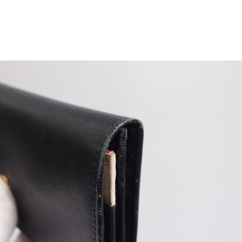 PRADA プラダ/SAFFIANOMULTIC NERO+PEONIA/1M1132//Bランク/76