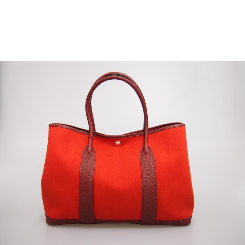 HERMES エルメス/ガーデンパーティPM/トワイオフィシェレッド//□R刻印/ABランク/76