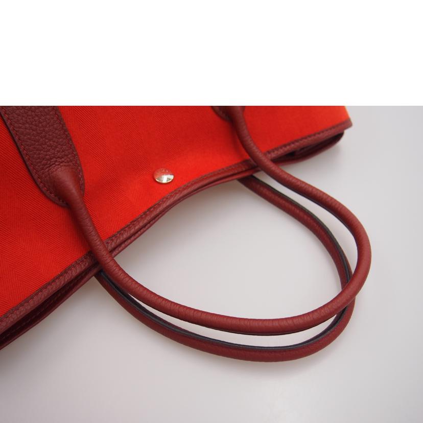 HERMES エルメス/ガーデンパーティPM/トワイオフィシェレッド//□R刻印/ABランク/76