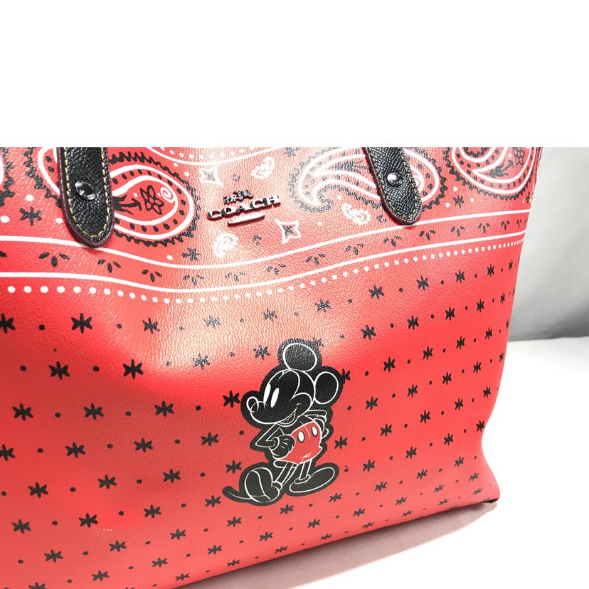 COACH/リバーシブル Disneyコラボ トート ポーチ付/F59376//ABランク/51