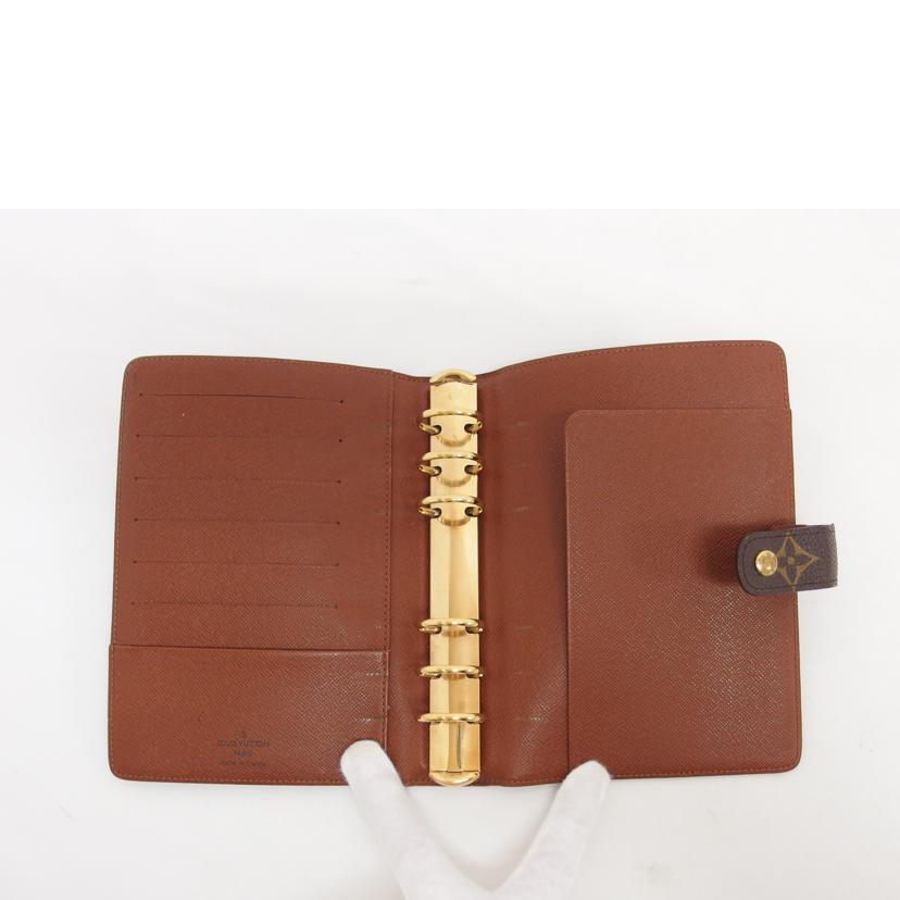 LV ルイ・ヴィトン 手帳カバー 6穴バインダー ブラウン/アジェンダMM/モノグラム/R20105//SP0***/ABランク/04