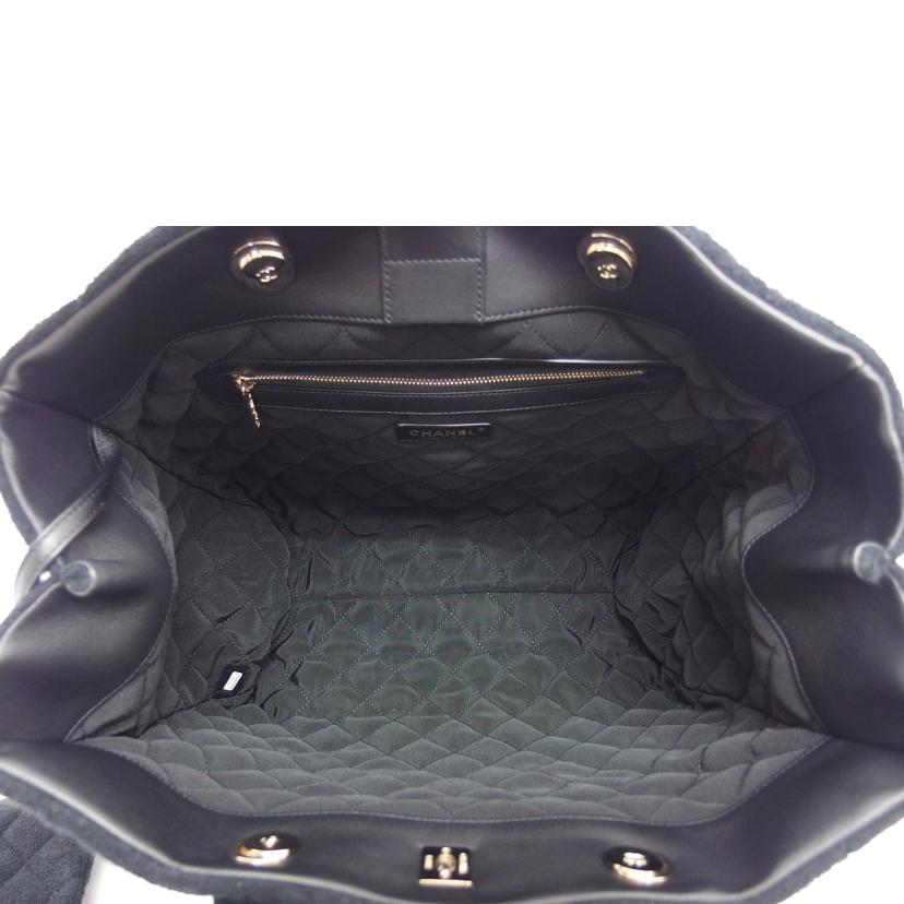 CHANEL シャネル/マトラッセ/パイル地ゴールドチェーン2WAYバッグ/ブラック//30316557/Aランク/04