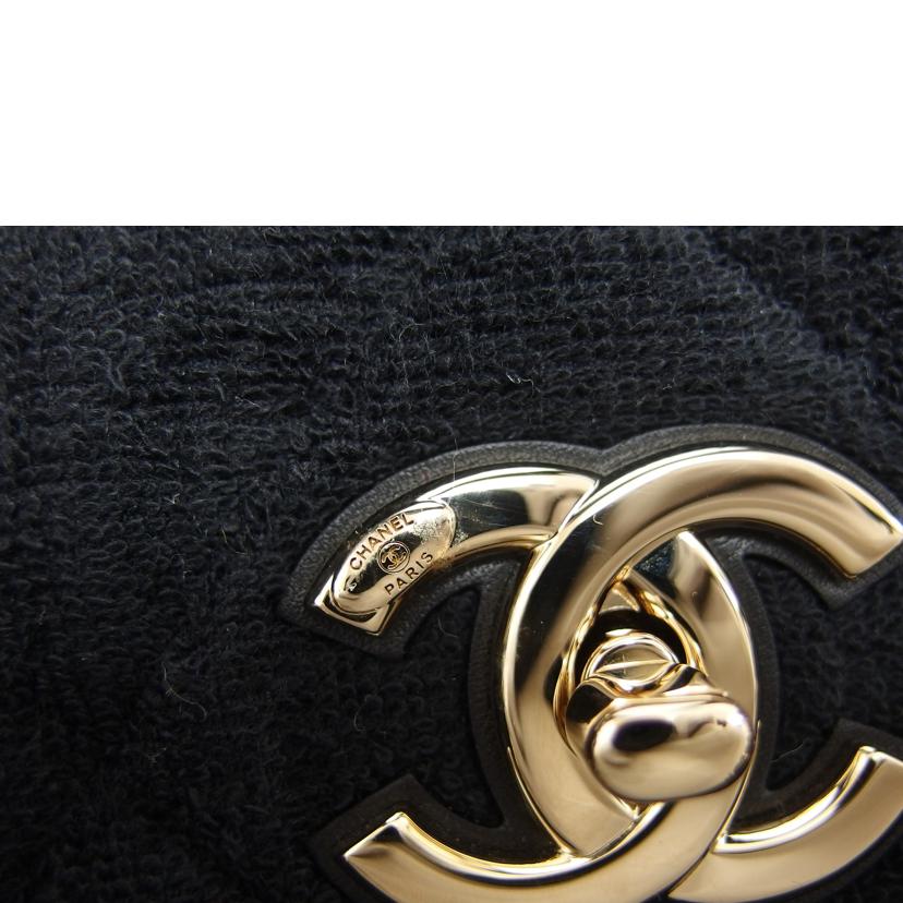 CHANEL シャネル/マトラッセ/パイル地ゴールドチェーン2WAYバッグ/ブラック//30316557/Aランク/04