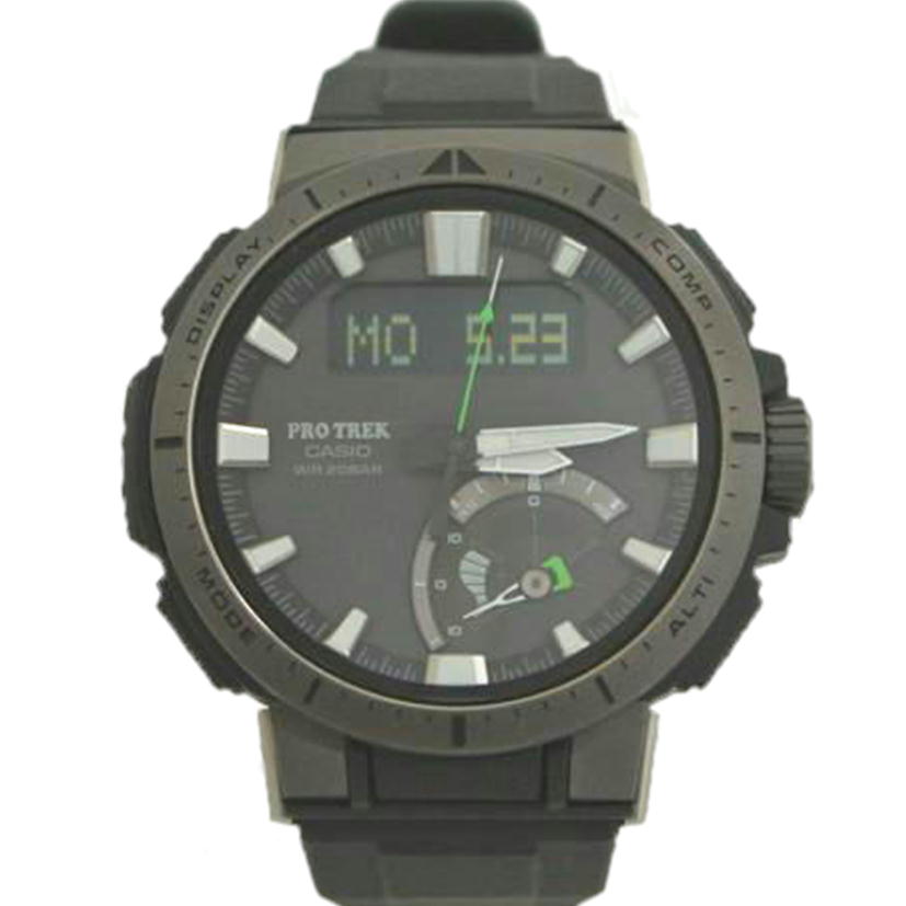 CASIO カシオ/メンズソーラー PRO TREK ラバーベルト黒/PRW-70Y//B1CP16 202A007A/ABランク/87