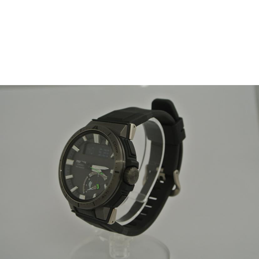 CASIO カシオ/メンズソーラー PRO TREK ラバーベルト黒/PRW-70Y//B1CP16 202A007A/ABランク/87