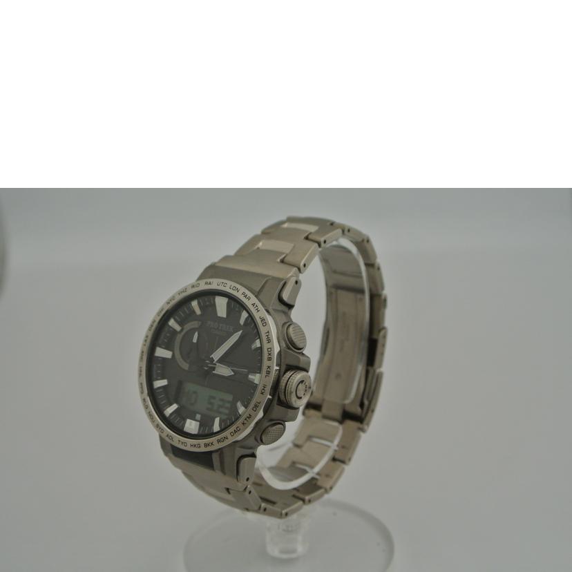 CASIO カシオ/メンズソーラー PRO TREK チタンベルト/PRW-60T//95DCZG202A148/ABランク/87