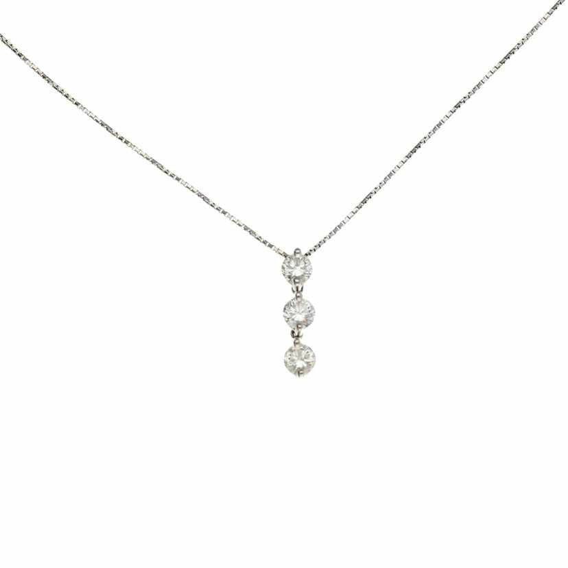 /PTダイヤネックレス 1.00ct//Aランク/75