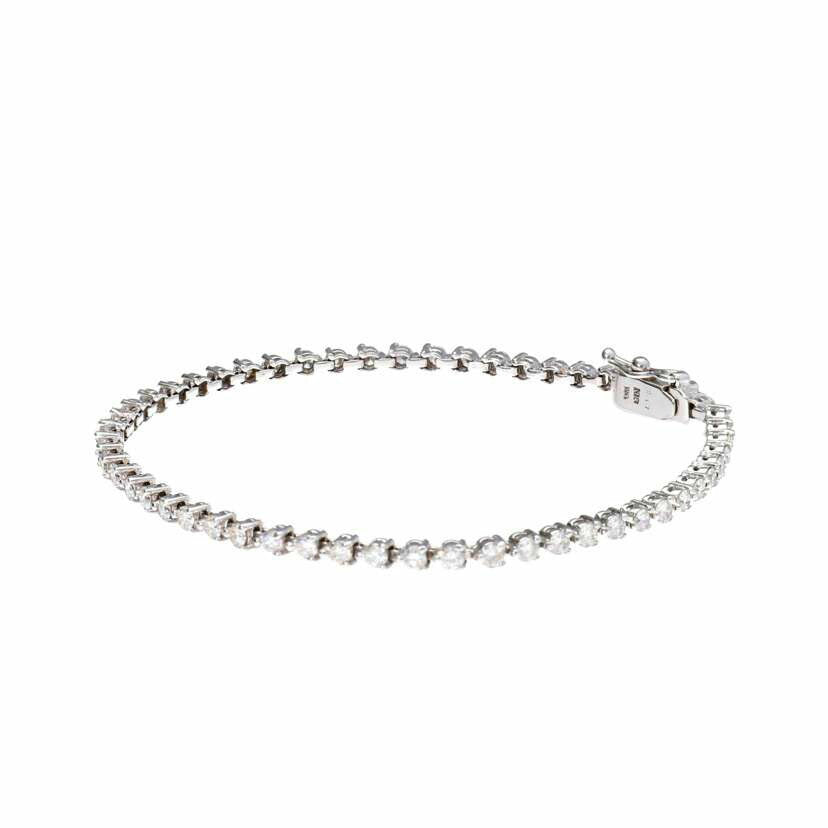 K18WG/K18WGダイヤブレスレット 2.17ct/30/5.9g//2.17/Aランク/75