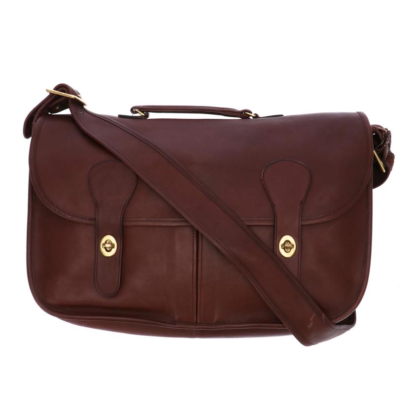 COACH コーチ/ヴィンテージグラブタンレザーショルダー/茶/910//0419/Bランク/75