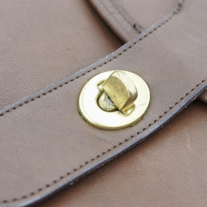 COACH コーチ/ヴィンテージグラブタンレザーショルダー/茶/910//0419/Bランク/75