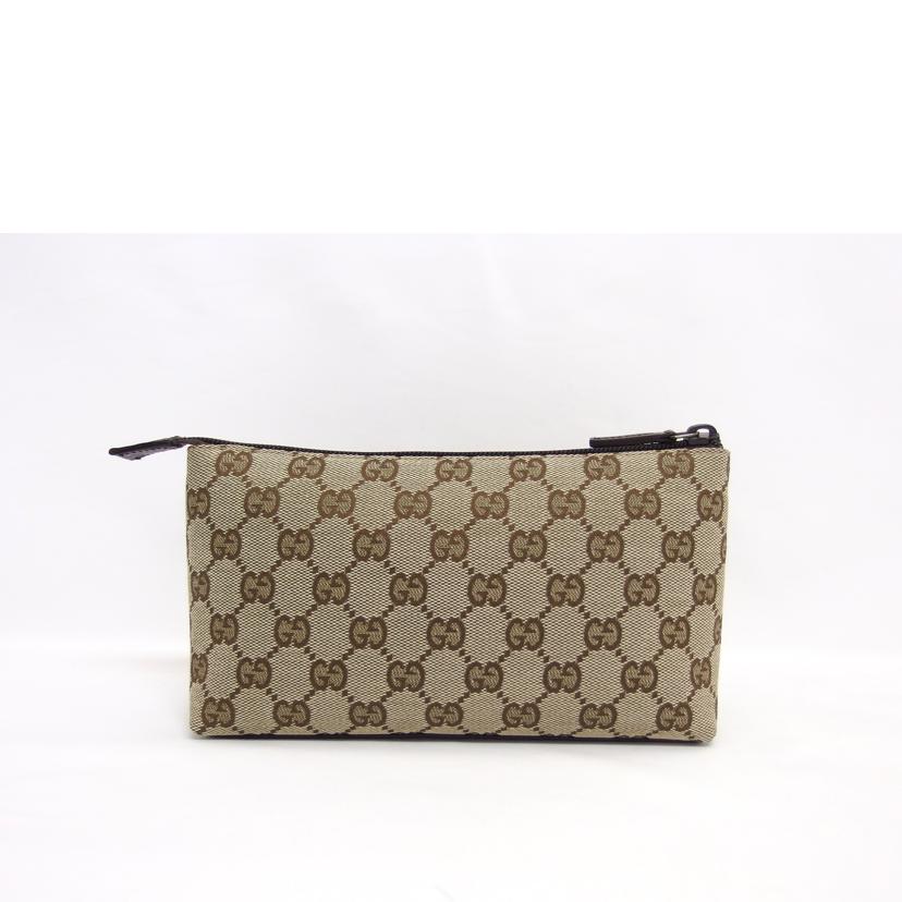 GUCCI グッチ マルチポーチ/GGキャンバス/コスメポーチ/ベージュ×ブラウン/115238//200***/Aランク/04