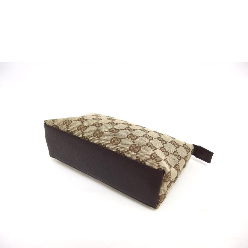 GUCCI グッチ マルチポーチ/GGキャンバス/コスメポーチ/ベージュ×ブラウン/115238//200***/Aランク/04