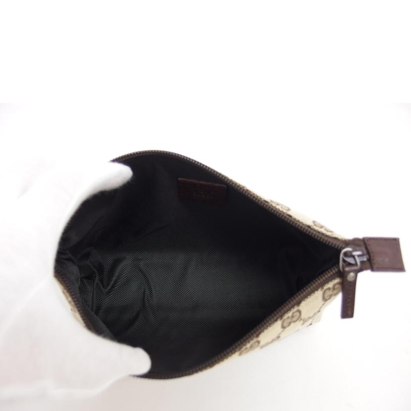 GUCCI グッチ マルチポーチ/GGキャンバス/コスメポーチ/ベージュ×ブラウン/115238//200***/Aランク/04