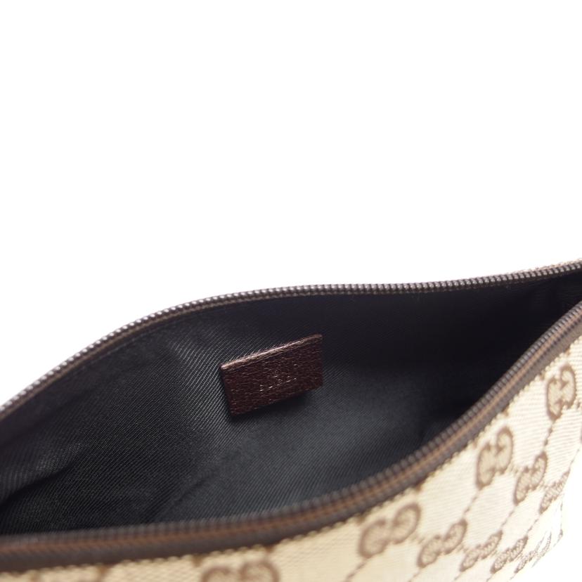 GUCCI グッチ マルチポーチ/GGキャンバス/コスメポーチ/ベージュ×ブラウン/115238//200***/Aランク/04