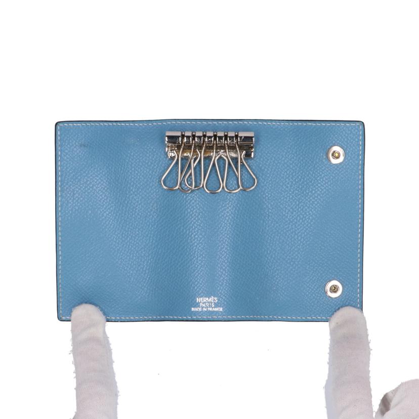 HERMES エルメス HERMES セリエ エテュイクレ6 ブルージーン レディース/セリエ/エテュイクレ6/ブルージーン//Aランク/37