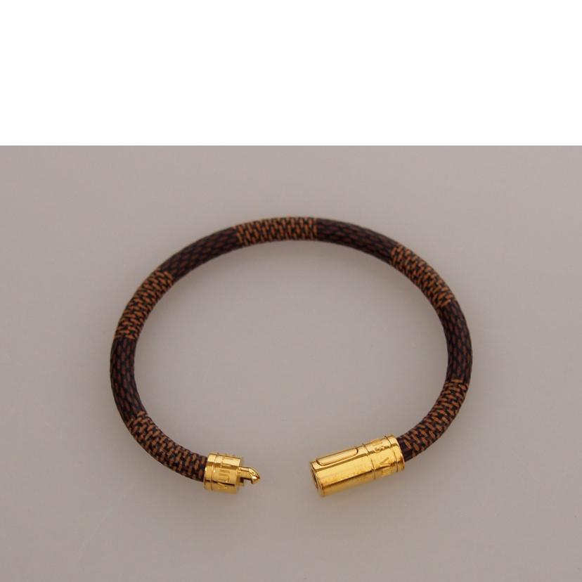 LV ルイ・ヴィトン/ブラスレ・キープイット/ダミエ/エベヌ/M6139F //Aランク/76