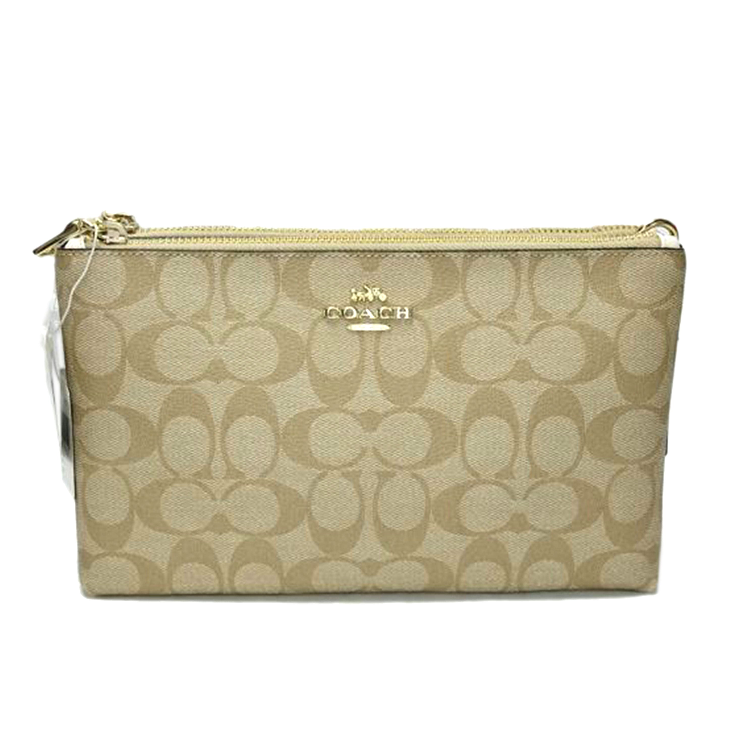 COACH コーチ/Wジップ シグネチャー ショルダーバッグ/F58328//Aランク/52