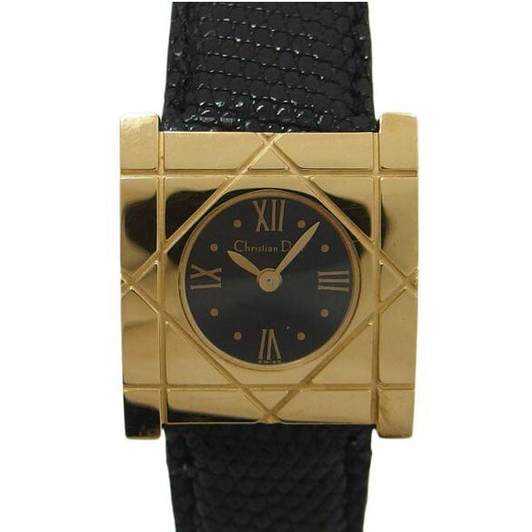 Dior ディオール/クールカレ/ブラック文字盤/レディースウォッチ/クォーツ/D82-150//7749/Bランク/04
