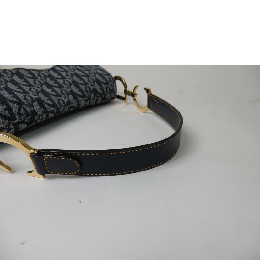 Dior ディオール/トロッター柄サドルバッグ/ブルー系/RU0032//Aランク/84