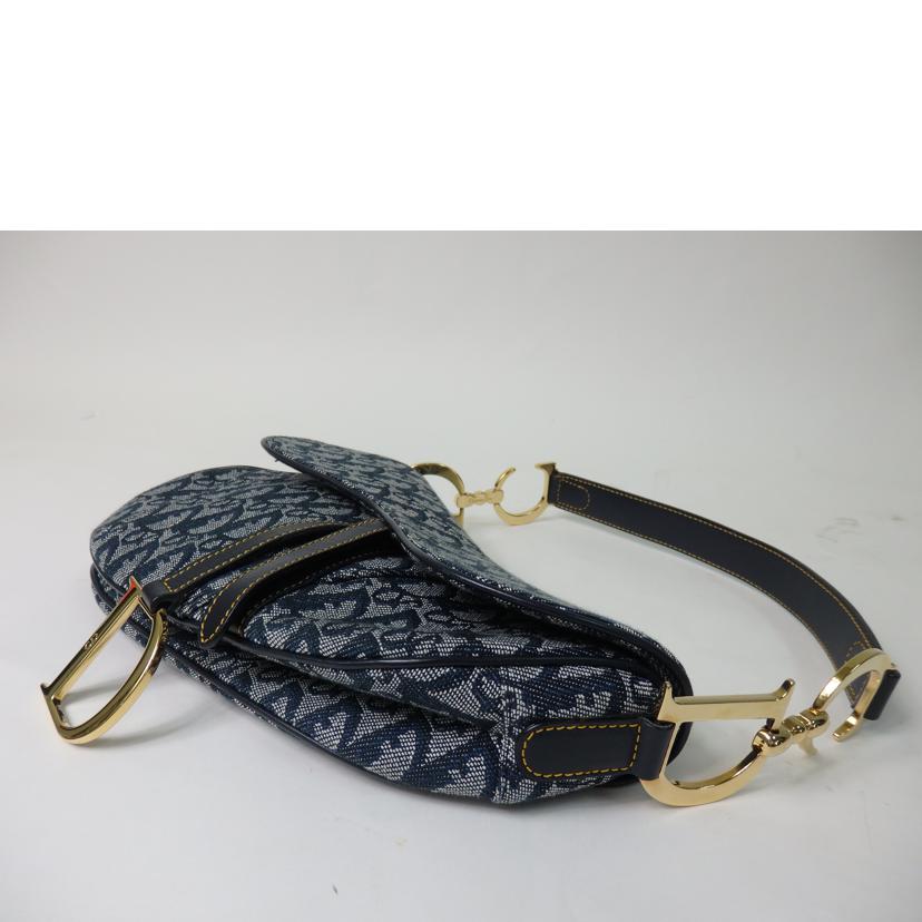 Dior ディオール/トロッター柄サドルバッグ/ブルー系/RU0032//Aランク/84