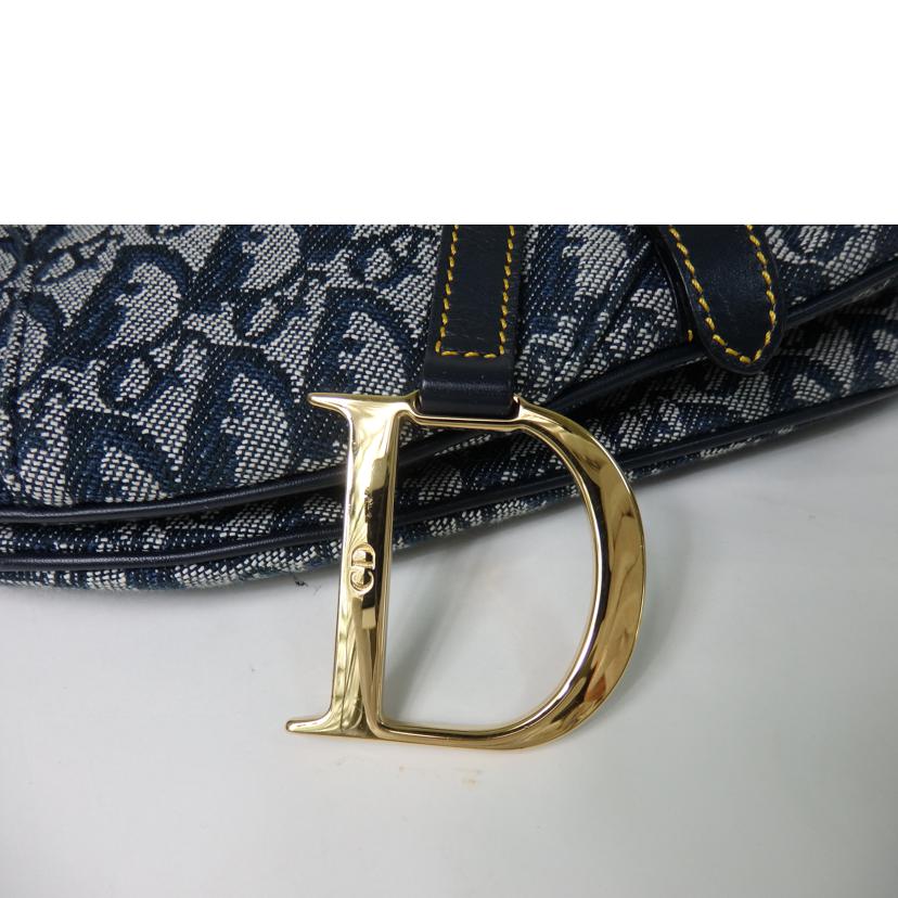 Dior ディオール/トロッター柄サドルバッグ/ブルー系/RU0032//Aランク/84