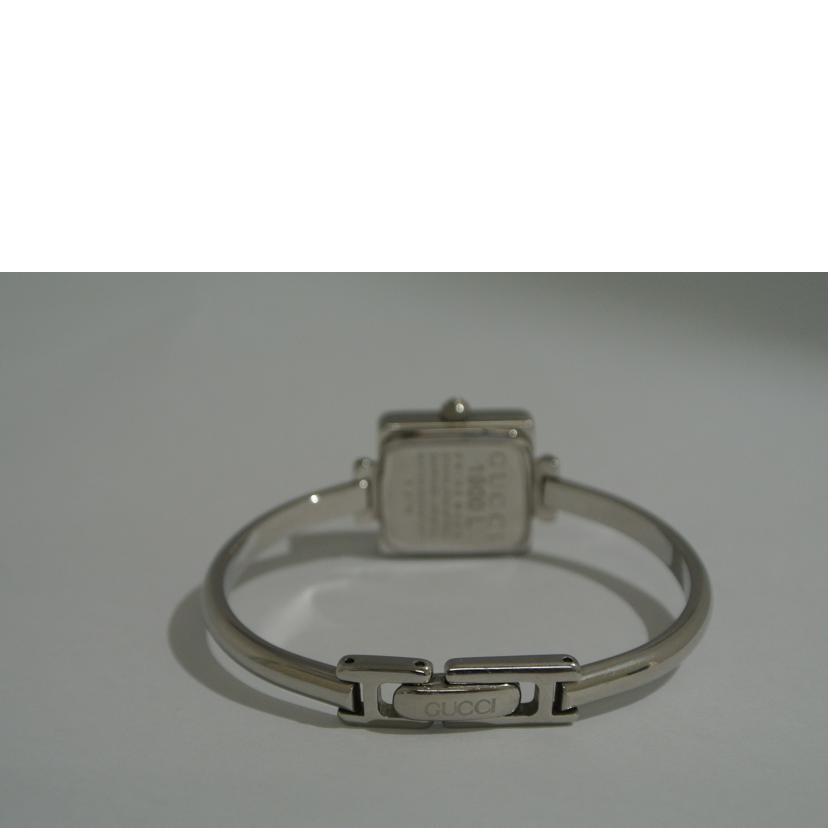 GUCCI グッチ/レディースQZバングルウォッチ 銀黒/1900L//0081055/ABランク/87
