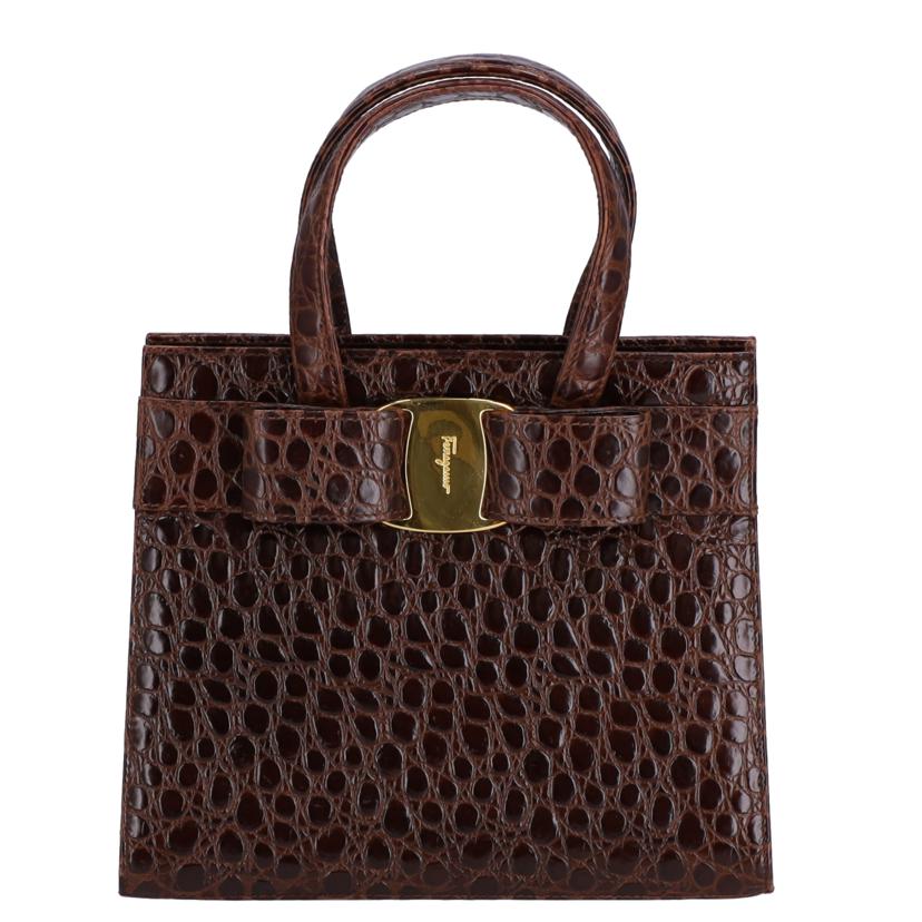 Salvatore Ferragamo サルバトーレフェラガモ/ヴェラリボン2WAYハンドバッグ/BA214178//Bランク/94