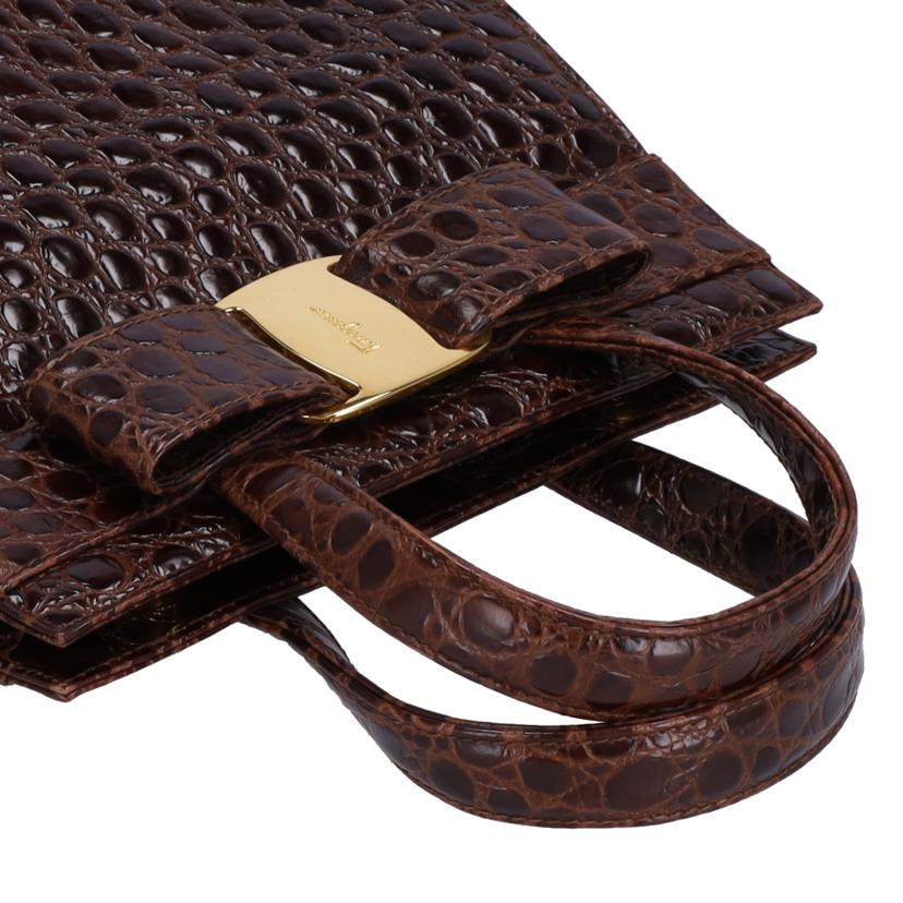 Salvatore Ferragamo サルバトーレフェラガモ/ヴェラリボン2WAYハンドバッグ/BA214178//Bランク/94