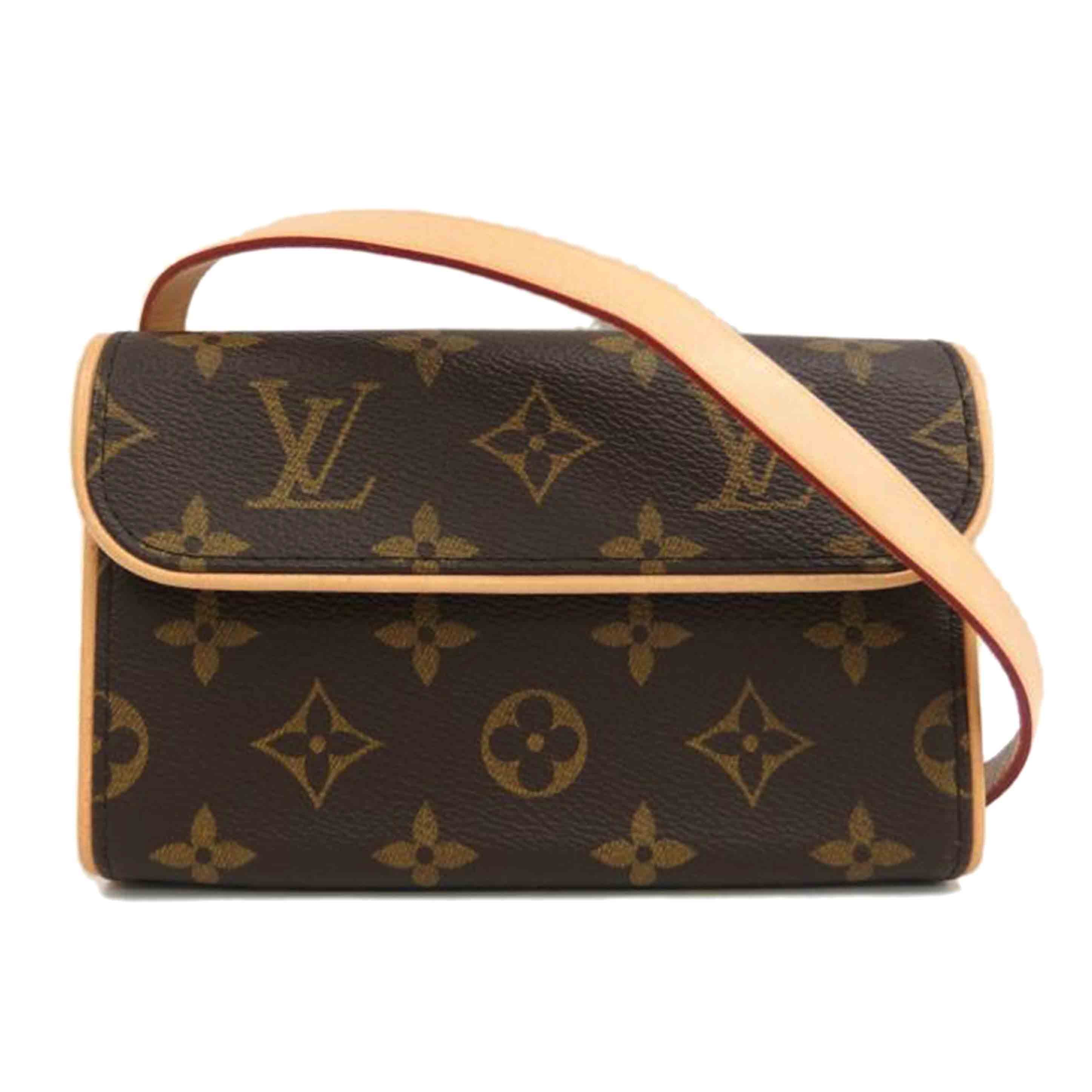 LOUIS VUITTON ルイヴィトン ルイ・ヴィトン ビトン バッグ ポシェット ウエストポーチ ボディバッグ ブラウン メンズ レディース 定番 人気 LV 斜め掛け 肩がけ/ポシェット・フロランティーヌ/モノグラム/M51855//FL0***/Aランク/82