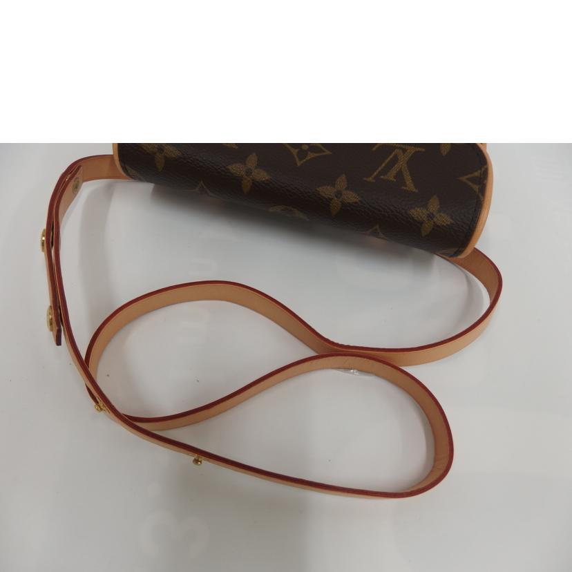 LOUIS VUITTON ルイヴィトン ルイ・ヴィトン ビトン バッグ ポシェット ウエストポーチ ボディバッグ ブラウン メンズ レディース 定番 人気 LV 斜め掛け 肩がけ/ポシェット・フロランティーヌ/モノグラム/M51855//FL0***/Aランク/82