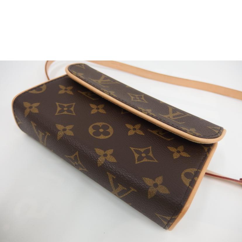 LOUIS VUITTON ルイヴィトン ルイ・ヴィトン ビトン バッグ ポシェット ウエストポーチ ボディバッグ ブラウン メンズ レディース 定番 人気 LV 斜め掛け 肩がけ/ポシェット・フロランティーヌ/モノグラム/M51855//FL0***/Aランク/82