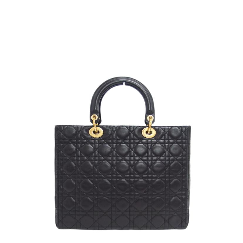 Dior ディオール/レディディオール/カナージュラージ/ラムスキンハンドバッグ/ブラック//MA0997/ABランク/04