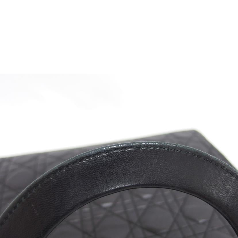 Dior ディオール/レディディオール/カナージュラージ/ラムスキンハンドバッグ/ブラック//MA0997/ABランク/04