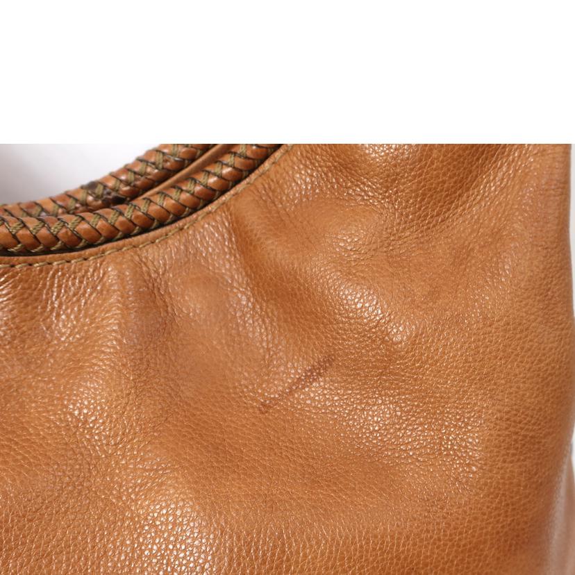 GUCCI グッチ/ワンショルダーレザーバッグ タッセル付き キャンバス ブラウン系/257026//203***/Bランク/65