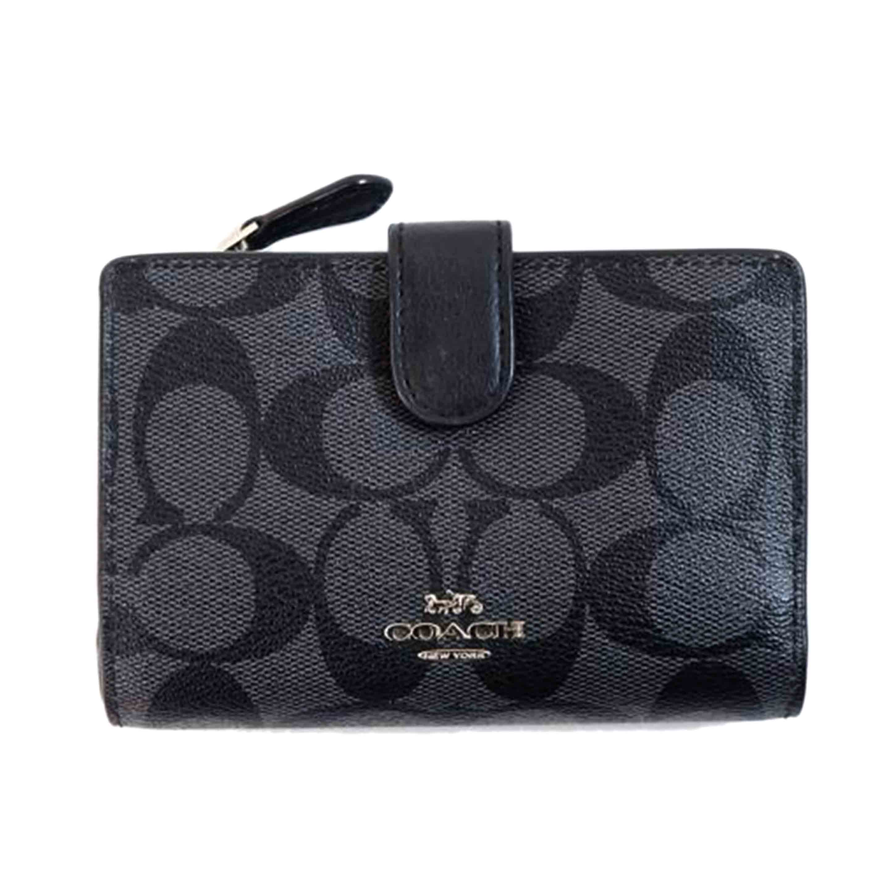 COACH コーチ/PVCシグネチャーミディアムコーナージップウォレット/F23553//B20**/Bランク/71