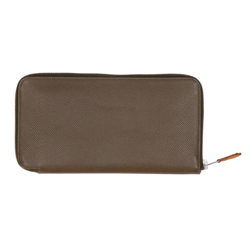 HERMES エルメス/アザップロングシルクイン/ヴォーエプソン/ブラウン//AR□*/ABランク/75