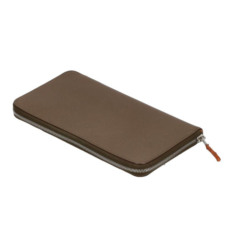 HERMES エルメス/アザップロングシルクイン/ヴォーエプソン/ブラウン//AR□*/ABランク/75