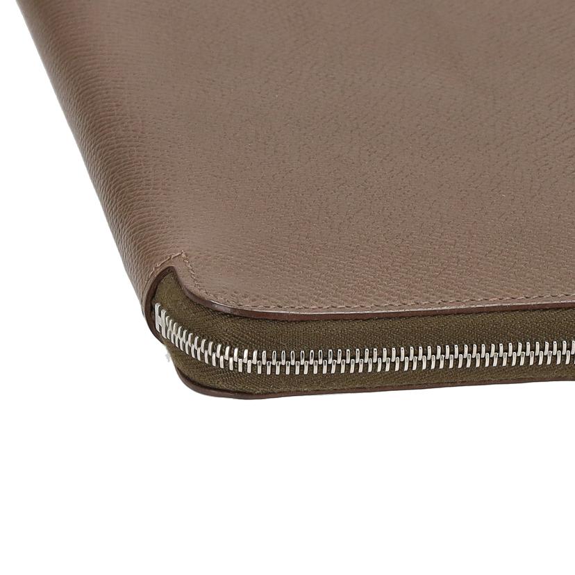 HERMES エルメス/アザップロングシルクイン/ヴォーエプソン/ブラウン//AR□*/ABランク/75