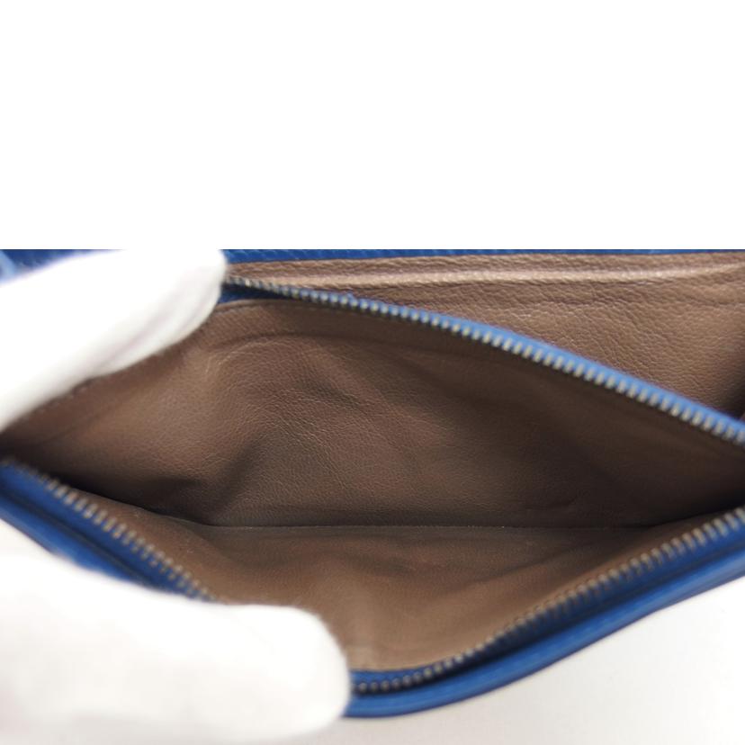 BOTTEGA VENETA ボッテガヴェネタ/イントレチャート/二つ折り長財布/ブルー/156819//B02444519F/ABランク/04