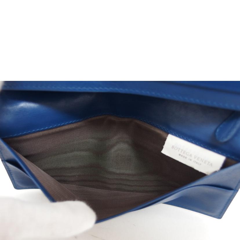 BOTTEGA VENETA ボッテガヴェネタ/イントレチャート/二つ折り長財布/ブルー/156819//B02444519F/ABランク/04