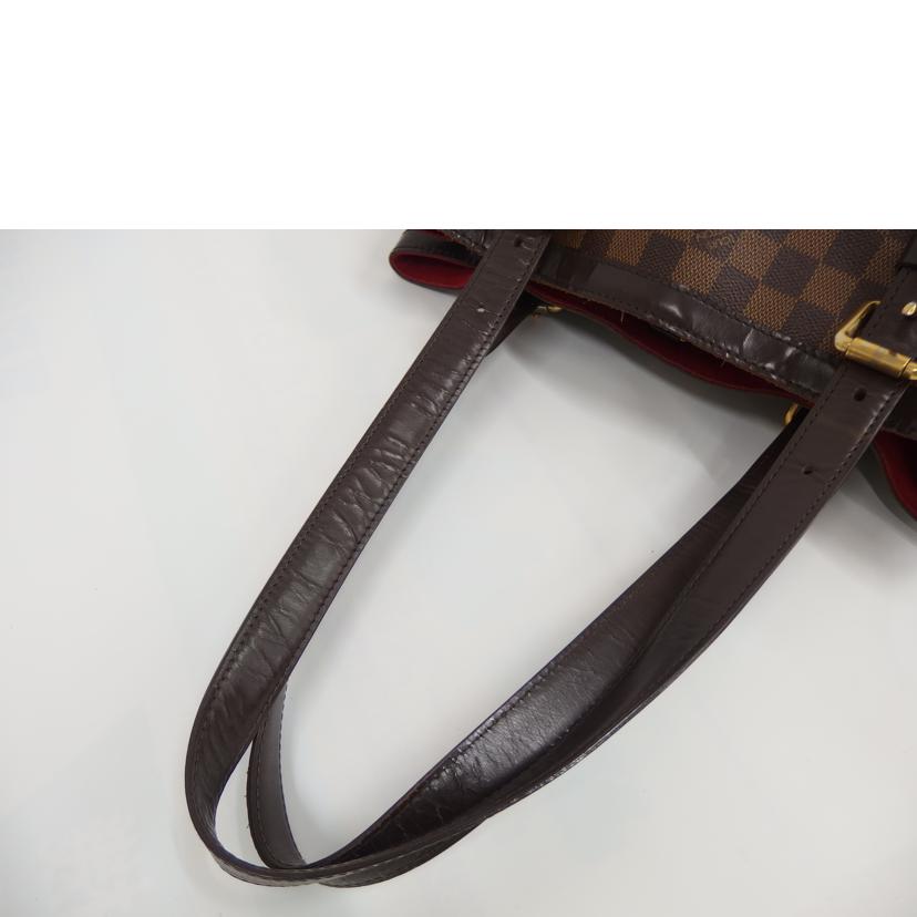 LOUIS VUITTON ルイヴィトン ルイ・ヴィトン ビトン ダミエ・エベヌ 市松模様 ブラウン 茶 ショルダーバッグ ハンドバッグ トートバッグ ブラウン メンズ レディース 定番 人気 LV 斜め掛け 肩がけ/ハムプステッドMM/ダミエ/エベヌ /N51204//不鮮明/BCランク/82