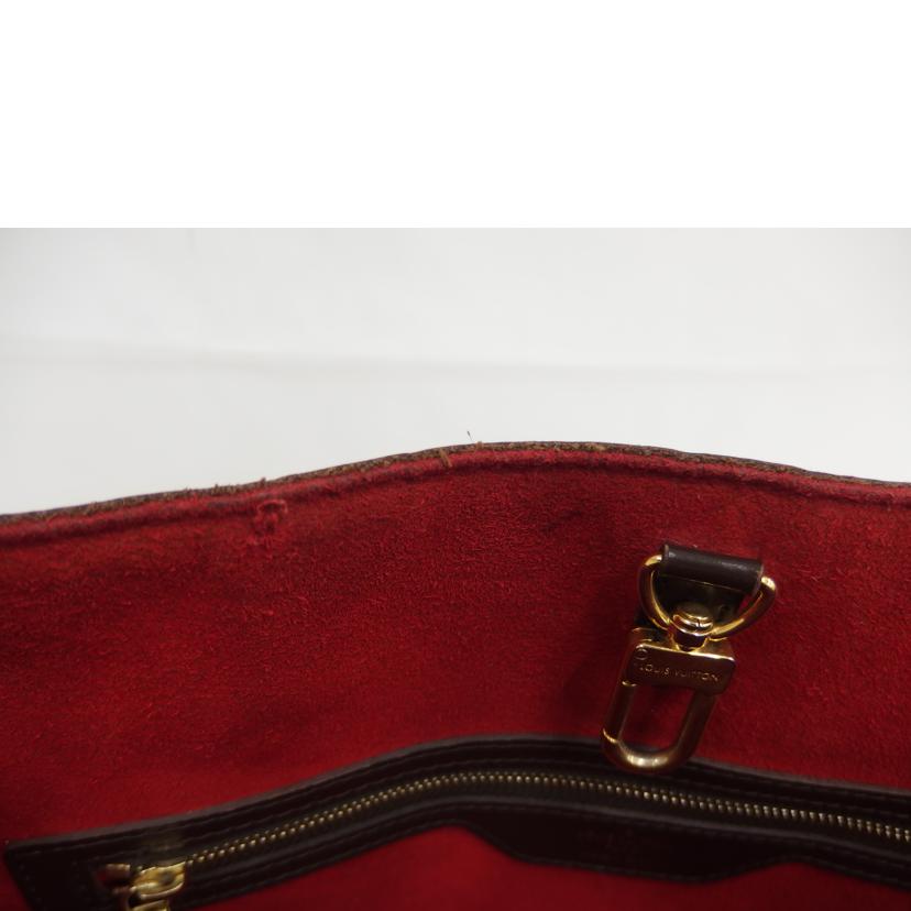 LOUIS VUITTON ルイヴィトン ルイ・ヴィトン ビトン ダミエ・エベヌ 市松模様 ブラウン 茶 ショルダーバッグ ハンドバッグ トートバッグ ブラウン メンズ レディース 定番 人気 LV 斜め掛け 肩がけ/ハムプステッドMM/ダミエ/エベヌ /N51204//不鮮明/BCランク/82